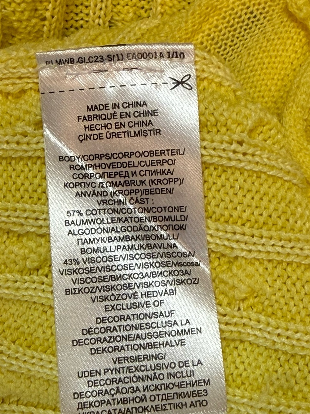 Lauren Ralph Lauren Yellow Cable Knit Full Zip Sweater Cardigan Crest Women M - Picture 10 of 11